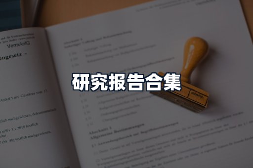 研究报告合集